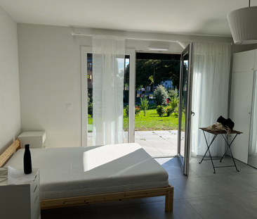 Superbe appartement de 1,5 pièces avec grand jardin à Lausanne - Foto 2