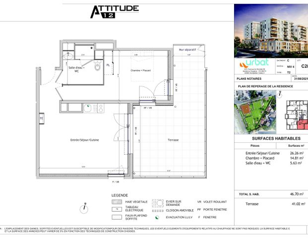 location Appartement T2 DE 46.7m² À MARSEILLE - Photo 1