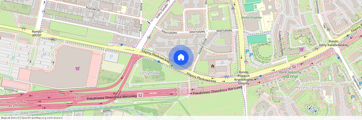 ul. Filipiny Płaskowickiej, Stary Imielin, Ursynów, Warszawa, mazowieckie