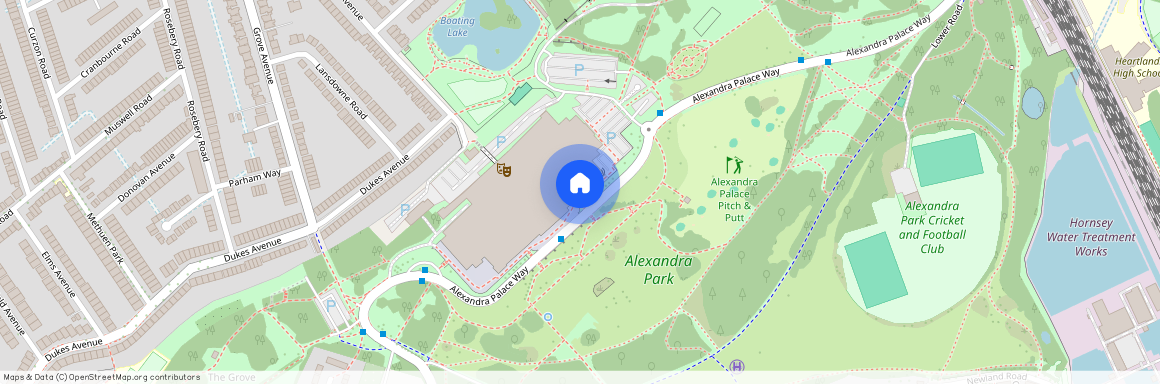 Alexandra Park Road, Alexandra Palace