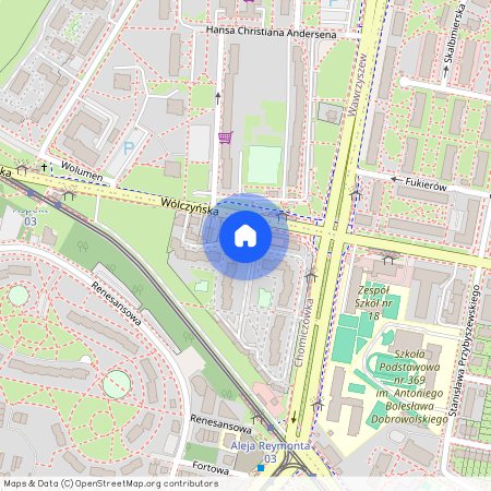 ul. Wólczyńska, Chomiczówka, Bielany, Warszawa, mazowieckie