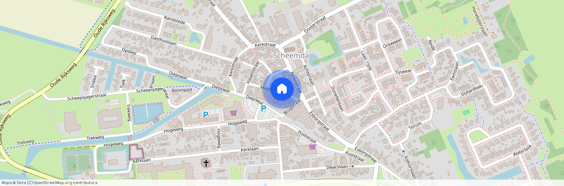 Scheemda, 9679 AR, Middenstraat, Scheemda