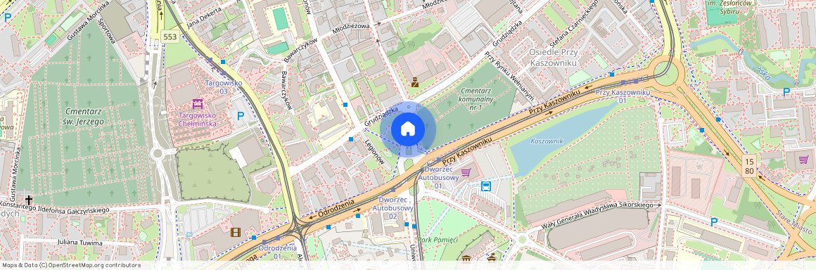 ul. Polskiego Czerwonego Krzyża, Mokre, Toruń, kujawsko-pomorskie