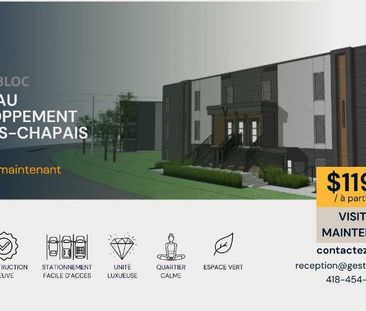 Magnifique condo 4 ½ neuf – rdc Lévis Centre-Ville - Photo 4