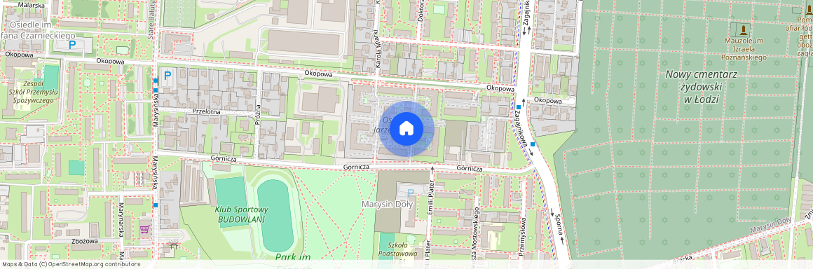 ul. Okopowa, Marysin Doły, Bałuty, Łódź, łódzkie