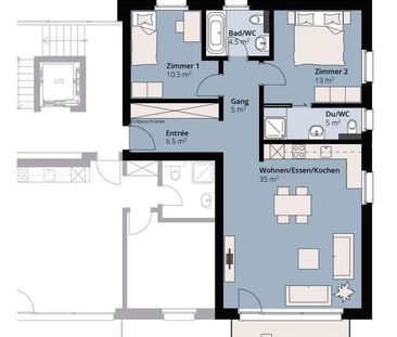 3.5 Zimmer, 85 m², 2. Stock - Photo 6