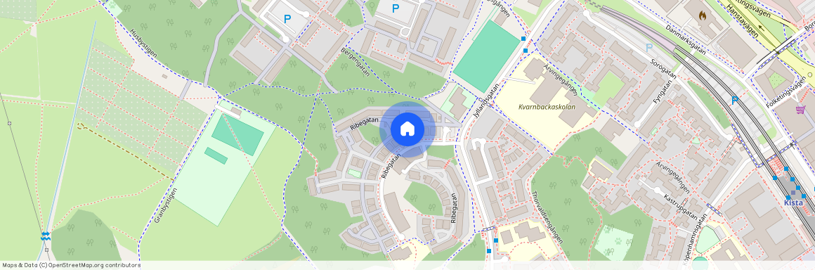Ribegatan, Kista