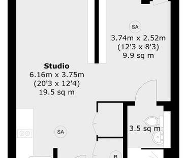 Studio to rent - Photo 6