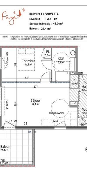 Location Appartement 2 pièces 46m² FREJUS 83600 - Photo 2