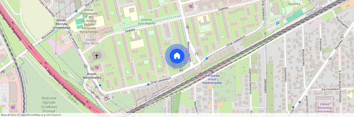 Orląt Lwowskich, Niedźwiadek, Ursus, Warszawa, mazowieckie