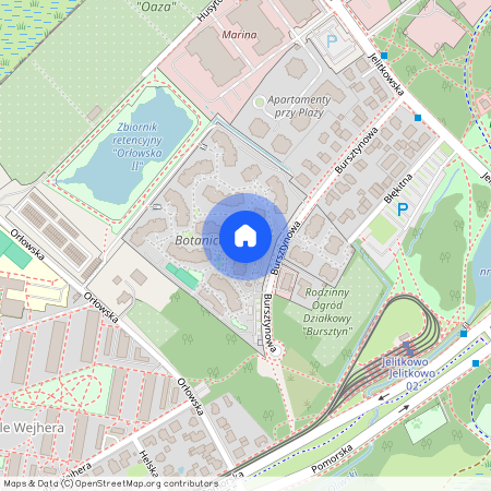 ul. Bursztynowa, Jelitkowo, Gdańsk, pomorskie