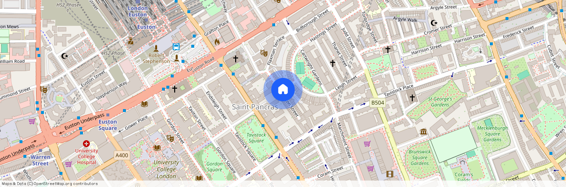 Burton Street, Bloomsbury, WC1H