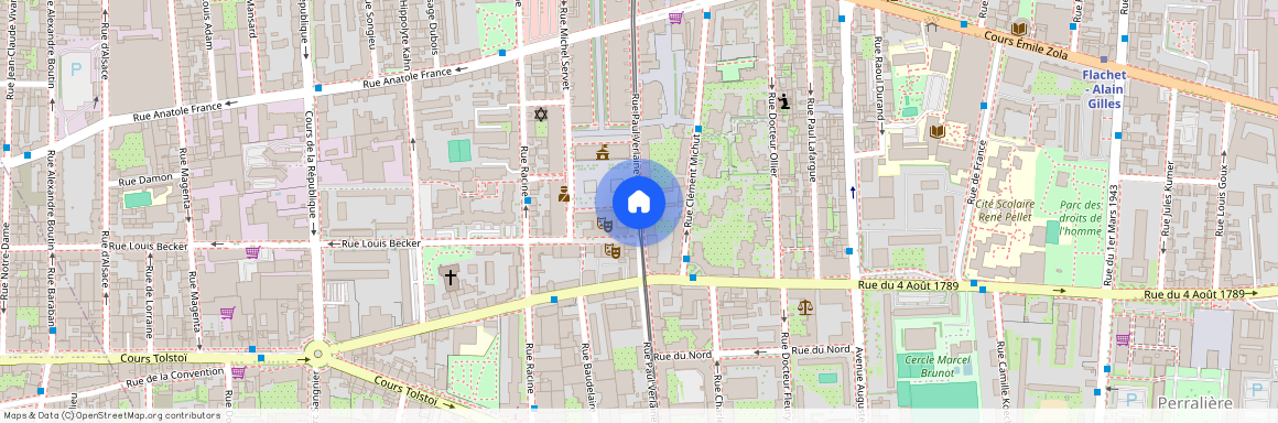 Rue Paul Verlaine, Francja, Villeurbanne