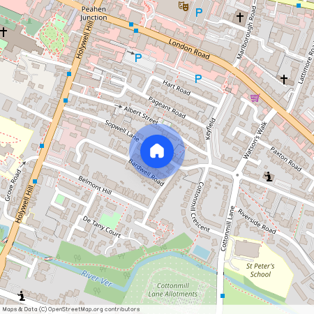 Sopwell Lane, St. Albans, Hertfordshire, AL1