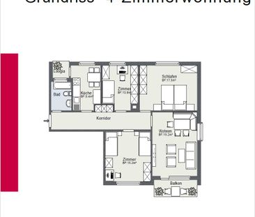 4 Zimmer, 90 m², 3. Stock - Photo 6