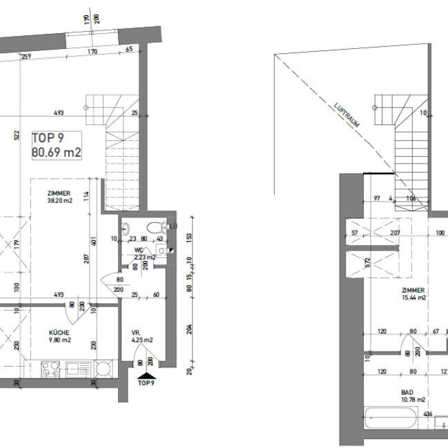 Dachgeschoß Maisonette in perfekter, zentraler Lage von Baden - Foto 1