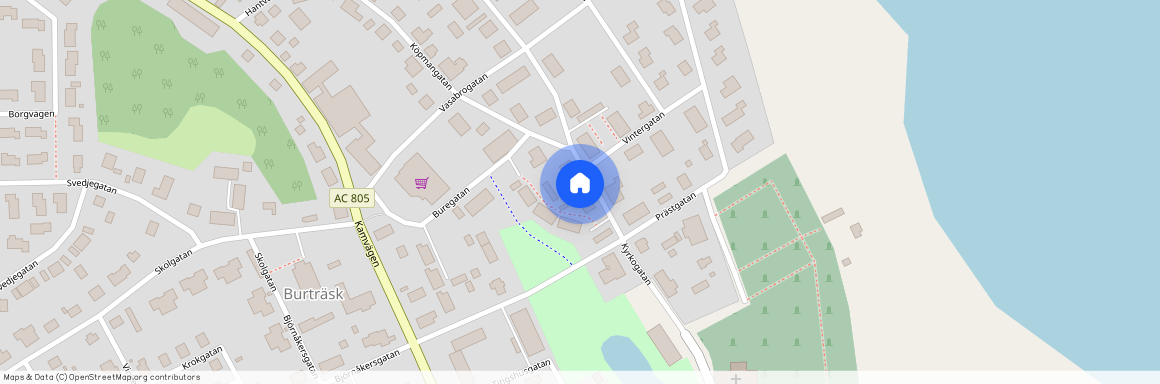 Burträsk, Malå sameby, Västerbotten, Skellefteå, Kyrkogatan 27