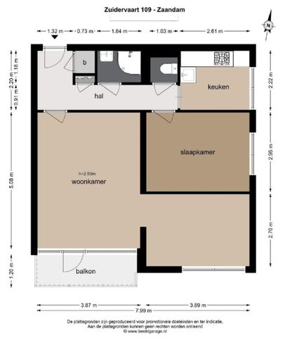 Appartement te huur: Zuidervaart 109 1504 BG Zaandam - Photo 2