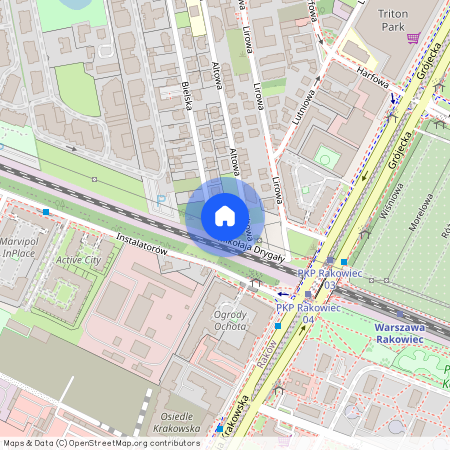 ul. Mikołaja Drygały, Szczęśliwice, Ochota, Warszawa, mazowieckie