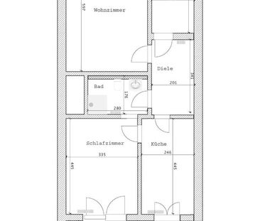 MG-Eicken, 2 Zi, Küche, Diele, Bad, Balkon, 62 qm, 1. OG - Photo 1