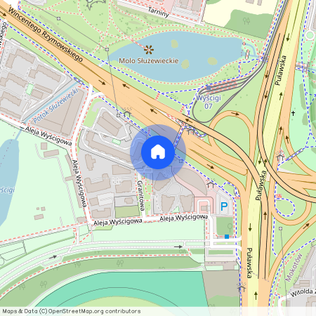 al. Aleja Wyścigowa, Służew, Mokotów, Warszawa, mazowieckie