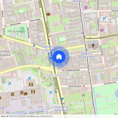 ul. Zachodnia, Stare Miasto, Bałuty, Łódź, łódzkie