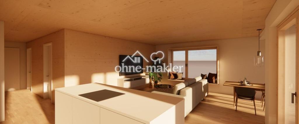 Neubau! Hochwertige 4-Zimmer Wohnung mit Balkon und großer Einbauküche - Photo 1