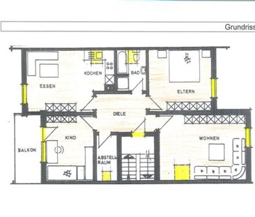 Großzügige DG-Wohnung mit Balkon und Garage in gepflegtem 3-Familienhaus - Foto 3