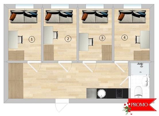 Pokój, al. marsz. Józefa Piłsudskiego - Photo 1