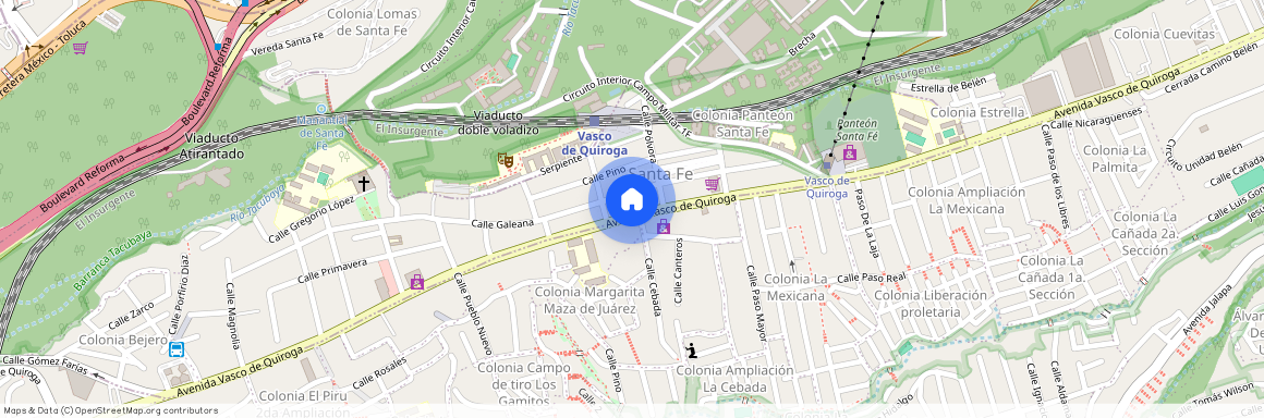 Desarrollo Habitacionl Santa Fe, Avenida Vasco de Quiroga 1235, Bejero, 01220 Mexico City, CMX, Mexico