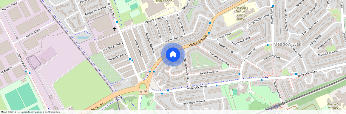 2 bed lower flat to rent in NE29