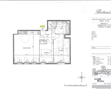 Location Appartement 3 pièces 61m² - Photo 3