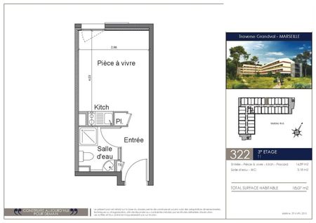 Location Appartement 1 pièce 18m² MARSEILLE 9ème - Photo 5