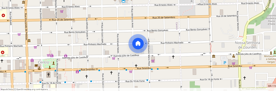 Rua Pinheiro Machado, 1010, Caxias Do Sul, Caxias Do Sul - RS, 95020-170, Brazil