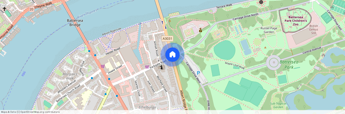 St Mary Le Park, Albert Bridge Road, ..., London