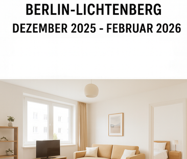 Untermiete: 2-Zimmerwohnung in Berlin Lichtenberg - Foto 1