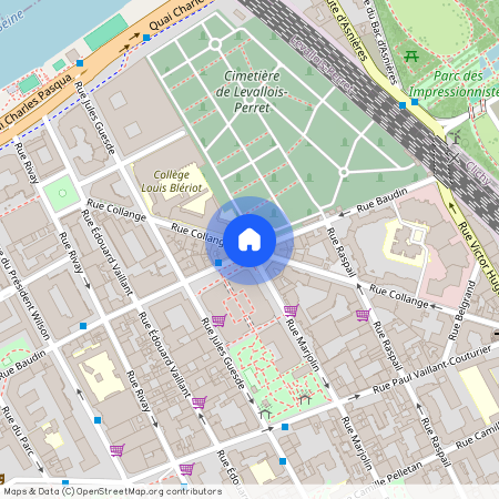 Rue Collange et Rue Baudin 92300 Paris