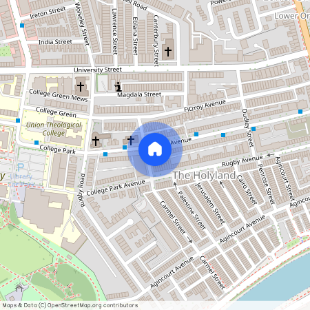 Great 7 Bedroom House, 69 University Avenue, Queens Quarter, Belfast, BT7 1GX