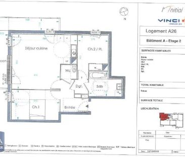 Appartement à louer 3 pièces 62.32m² - Photo 4
