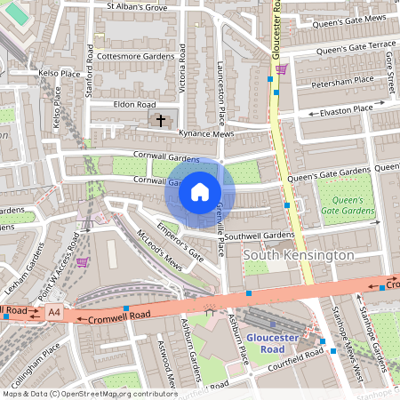 Cornwall Gardens, South Kensington, SW7, London