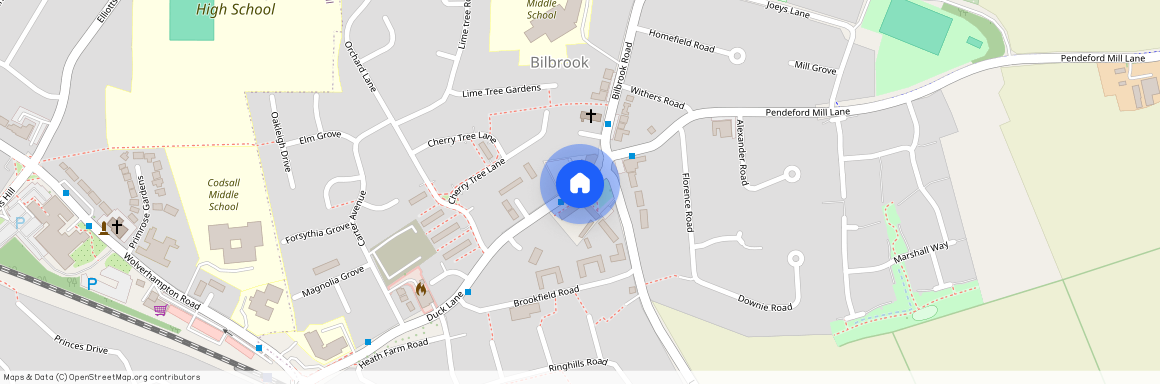 Lane Green Shopping Parade, Duck Lane, Codsall, Wolverhampton, WV8