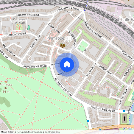 Chalcot Crescent, Primrose Hill, London, NW1