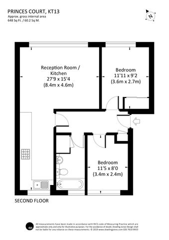 Princes Court, Princes Road, Weybridge, KT13 flat to rent - Photo 5