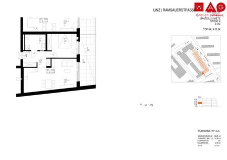 Mietwohnungen inkl. energiesparendem Klimasystem mit Wärmepumpenanlage, Deckenkühlung, Erdspeicher und Solaranlage am sicheren u. nachgefragten Bindermichl - Photo 2