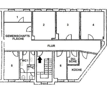 STUDENTEN AUFGEPASST! WG- geeignete 6- Raum- Wohnung mit mÃ¶blierte... - Photo 1
