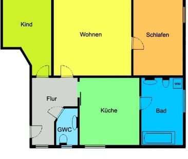 Gemütliche helle 3-Zimmerwohnung mit Wohnküche, Tageslichtbad und G... - Photo 1