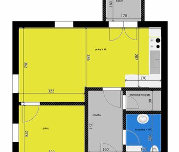 Pronájem bytu 2+kk v osobním vlastnictví 44 m², Poděbrady - Photo 5