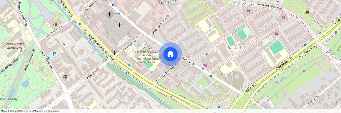 Warszawska 64A, Piasta II, Białystok, podlaskie