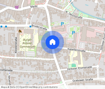 Zentrumsnahe 3-Raumwohnung mit Terrasse in Burg bei Magdeburg - Foto 1