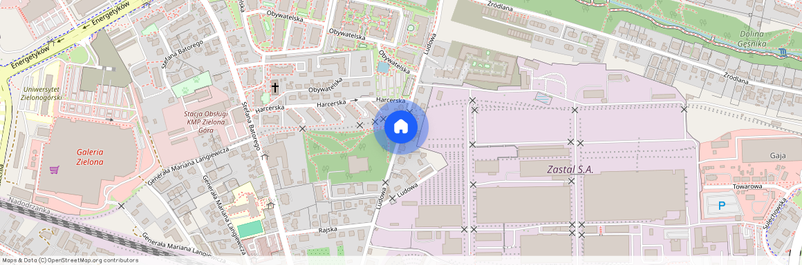 ul. Ludowa, Centrum, Zielona Góra, lubuskie